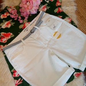 NWT Riders by Lee/ white denim shorts